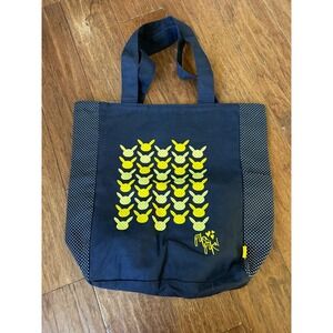 Pokemon Center Pikachu Dots Tote Bag Black Yellow Anime Manga‎ Licensed